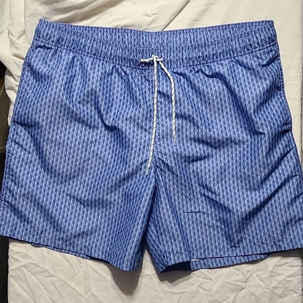 Mens Goodfellow & Co blue and purplish diamond‎ patterned Swim Trunks